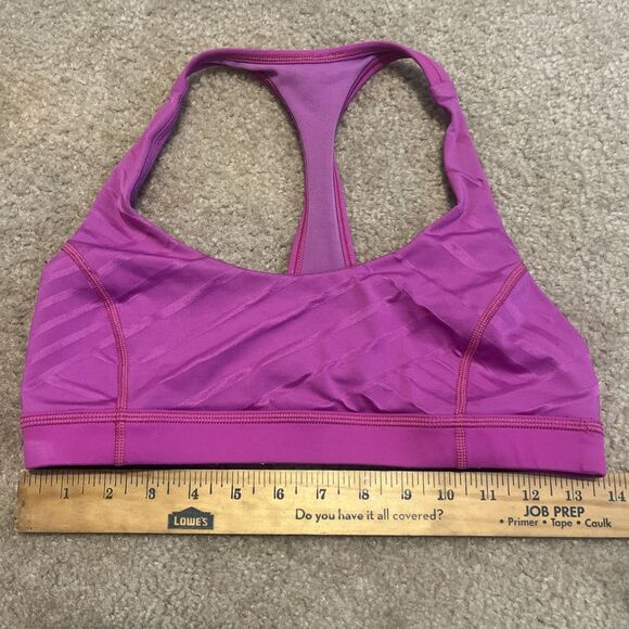LULULEMON Women's Hot Like Agni Sports Bra Athletic Wear Yoga Gym Pink Size 8 - Picture 6 of 7